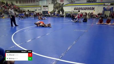 JV-2 lbs Round 3 - Sladen Shover, West Delaware, Manchester vs Memphis Bishop, Benton Community