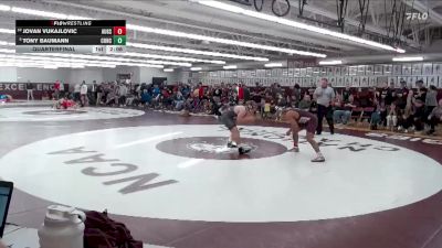 157 lbs Quarterfinal - Jovan Vukajlovic, Augsburg vs Tony Baumann, Concordia Moorhead