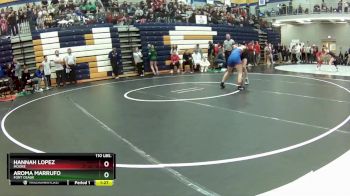 110 lbs. Semifinal - Aroma Marrufo, Fort Osage vs Hannah Lopez, Moore