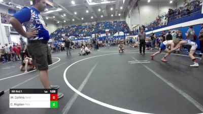 88 lbs Rr Rnd 1 - Mason Collins, Choctaw Ironman Youth Wrestling vs Cason Rigdon, Piedmont