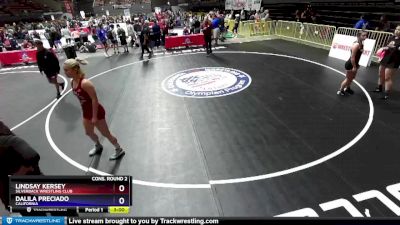 132 lbs Cons. Round 2 - Lindsay Kersey, Silverback Wrestling Club vs Dalila Preciado, California