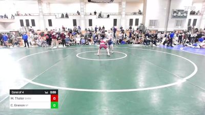 113 lbs Consi Of 4 - Mitch Thaler, Sharon vs Colby Grenon, Bristol-Plymouth