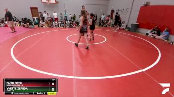 114 lbs Round 3 (6 Team) - Faith Fitch, Hired Guns Red vs Yvette Zepeda, TMNT