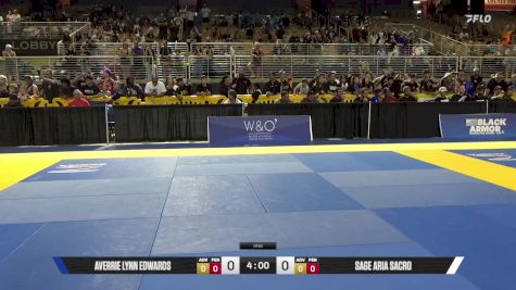 Sage Aria Sacro vs Averrie Lynn Edwards 2025 Pan Kids Jiu-Jitsu IBJJF Championship