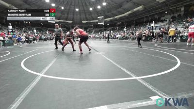 160 lbs Consi Of 4 - Kenady Kerr, Fort Gibson Youth Wrestling vs Jenntre Buttram, Shelton Wrestling Academy