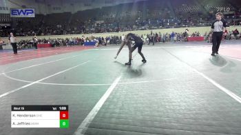 100 lbs Round Of 16 - Keanna Henderson, Chickasha Wrestling vs Amari Jeffries, Norman JH