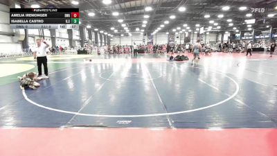 100 lbs Rr Rnd 3 - Amelia Iremonger, Diesel Wrestling Academy vs Isabella Castro, Illinois Cornstars