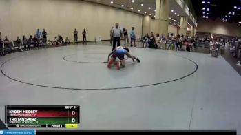 126 lbs Round 9 (10 Team) - Tristan Sainz, Somerset Academy vs Kaden Medley, Terre Haute Blue