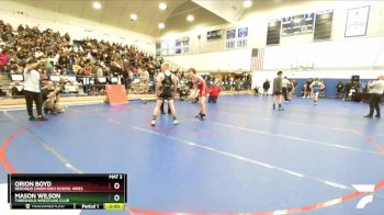 132 lbs Champ. Round 1 - Mason Wilson, Threshold Wrestling Club vs Orion Boyd, Redondo Union High School Wres