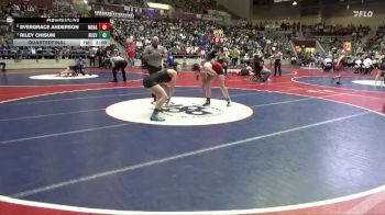 5A 155 lbs Quarterfinal - Riley Chisum, Russellville vs Evergrace Anderson, Mena