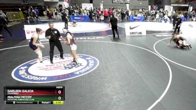 120 lbs Quarterfinal - Darleen Galicia, California vs Maliyah McCoy, Petaluma Wrestling Club