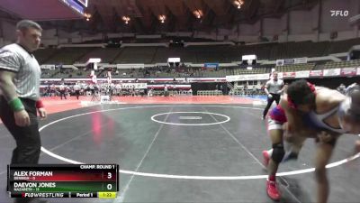 120 lbs Champ Round 1 (16 Team) - Daevon Jones, Nazareth vs Alex Forman, Denbigh