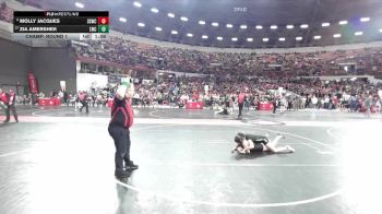 132 lbs Champ. Round 1 - Zia Amershek, Lakeland Wrestling Club vs Molly Jacques, Sussex Sabercats Wrestling Club