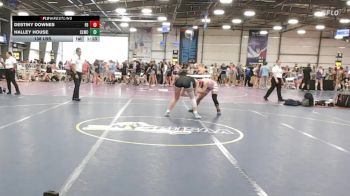 138 lbs Rr Rnd 2 - Destiny Downes, Flickr Girlz vs Halley House, Cheyenne Ladies Wrestling Club