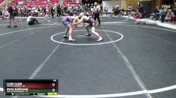 115 lbs Round 2 (6 Team) - Luke Cline, Kansas Mayhem vs Ryan Barmann, The Untouchables