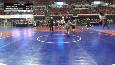 106 lbs Semifinal - Cassia Butler, Big Sandy Pioneers vs Campbell Szymanski, Helena Wrestling Club
