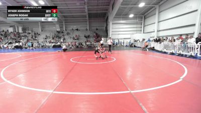 60 lbs Rr Rnd 1 - Ryker Johnson, Team Gotcha Blue vs Joseph Rodak, Quest School Of Wrestling ES