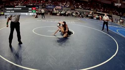 D 1 144 lbs Quarterfinal - Bennett Barrow, Catholic - B.R. vs Jude Fos, Holy Cross