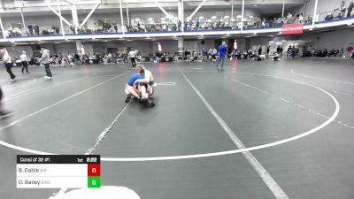 165 lbs Consi Of 32 #1 - Brooks Gable, Air Force Academy vs Deakon Bailey, Binghamton - UnAttached