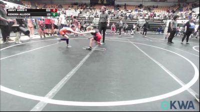 58-61 lbs Consi Of 4 - Jimmy Arms II, Redskins Wrestling Club vs Kendra Allison, Lexington Wrestling Club