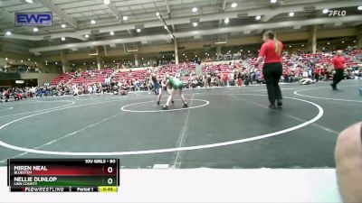 80 lbs Champ. Round 2 - Nellie Dunlop, Linn County vs Miren Neal, Bluestem