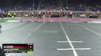 D4-120 lbs Semifinal - A.J. Fielder, Hanover-Horton vs Daven Lockwood, New Lothrop HS