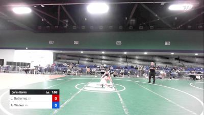 95 lbs Consolation - Justice Gutierrez, CO vs Alliya Walker, VA