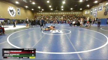165 lbs Quarterfinal - Cross Rodriguez, Calvary Chapel vs Brody Preisendorf, Redwood