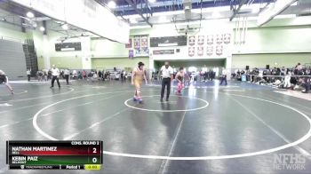 190 lbs Cons. Round 2 - Nathan Martinez, BELL vs Kebin Paiz, BELMONT