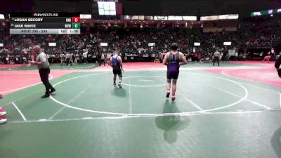 249 lbs Champ. Round 2 - Logan Secory, Unattached vs Jake White, MYW1