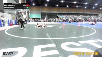 84 lbs Round Of 16 - Jonathan Sells, Salem Elite Mat Club vs Carson Smith, F-5 Grappling