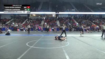 80 lbs Champ. Round 1 - Coralee Carpenter, Carroll vs Eliza Rivera-Garibay, Hutchinson Kids Wrestling Club