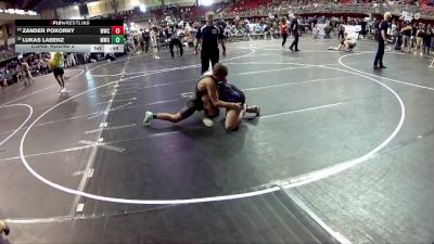 140 lbs Cons. Round 2 - Zander Pokorny, Wahoo Wrestling Club vs Lukas Labenz, Minden Wrestling Club