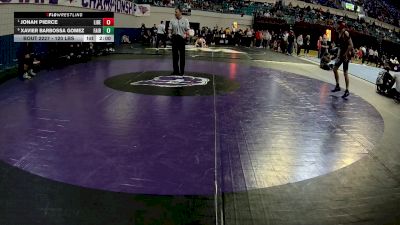 120 lbs Semifinal - Jonah Pierce, Liberty vs Xavier Barbossa Gomez, Fairfield Central