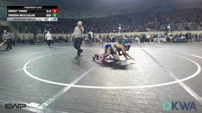 117 lbs Quarterfinal - Jersey Yanes, D3 Wrestling Cluib vs Tristan McCllelan, Hurricane Wrestling Academy