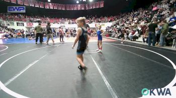 55 lbs Rr Rnd 3 - Mia Jackson, Grove Takedown Club vs Ben Bartel, Bartlesville Wrestling Club