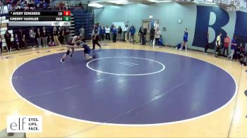 115 lbs. Cons. Round 5 - Cherry Hassler, Northwest (Cedar Hill) vs Avery Edwards, Lee`s Summit North