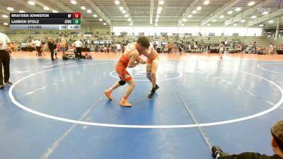 113 lbs Rr Rnd 2 - Brayden Johnston, MF Army Orange - HSB vs Landon Stolz, FORGE H/S 1 - HSB