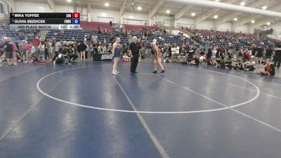 135 lbs 3rd Place Match - Mika Yoffee, Legends Of Gold vs Olivia Bezdicek, Fighting Squirrels Wrestling Club