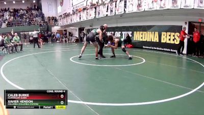 150 lbs Cons. Round 4 - Xavier Hendon, Columbia (Columbia Station) vs Caleb Burke, Cloverleaf (Lodi)