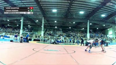 113 lbs Cons. Round 3 - Logan Robbins, Spanish Springs vs Aiden Sharpton, Liberty