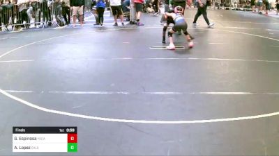 54 lbs Final - Gisele Espinosa, Yucaipa Thunder WC vs Amia Lopez, CalGrapplers