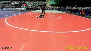 55 lbs Consi Of 8 #2 - Maddox Wright, Mad Dawg Wrestling Club vs Barrett Bucholz, Ryse Wrestling Academy