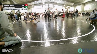 58 lbs Rr Rnd 2 - Hudson Waag, Keystone Kids Wrestling Club vs Oakley Waitkus, Team Tulsa Wrestling Club