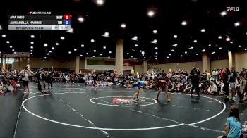 130 lbs Round 3 (4 Team) - Annabella Harris, TWA #1 vs Ava Ives, NC National Team