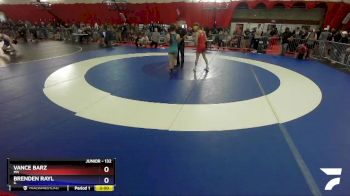 132 lbs Cons. Round 2 - Vance Barz, MN vs Brenden Rayl, IL
