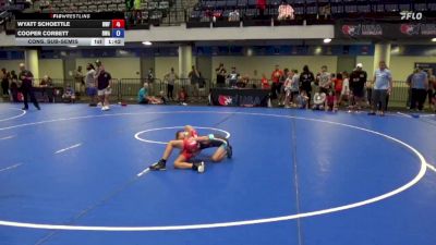 58 lbs Cons. Sub-semis - Wyatt Schoettle, Roncalli Wrestling Foundation vs Cooper Corbett, Roundtree Wrestling Academy