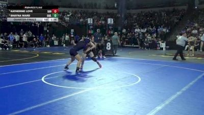 125 lbs Quarterfinal - Katherine Love, Saint Francis (CC) vs Shayna Ward, Oakland Tech Senior (NC)