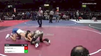 123 lbs Quarterfinal - Aden Martinez, New Mexico Slam Wrestling Club vs Nicholas Egbalic, Gold Rush