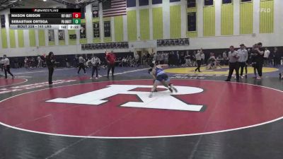 141 lbs Semifinal - Mason Gibson, Rutgers-Unattached vs Sebastian Ortega, Princeton Unattached